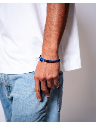 Pulsera   ancla cordón azul...