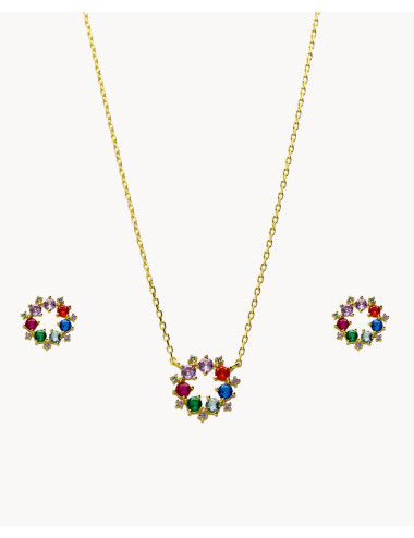 Set de pendientes y collar...