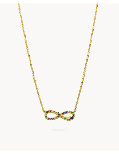 Collar  infinito de colores...