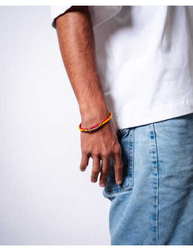 Pulsera   ancla trenza...