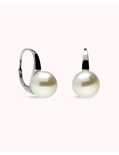 Pendientes  perla en gancho...
