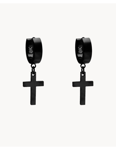 Pendientes de aro   cruz...
