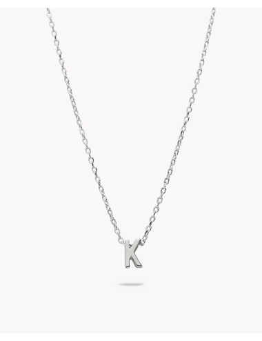 Collar  letra k de plata de...