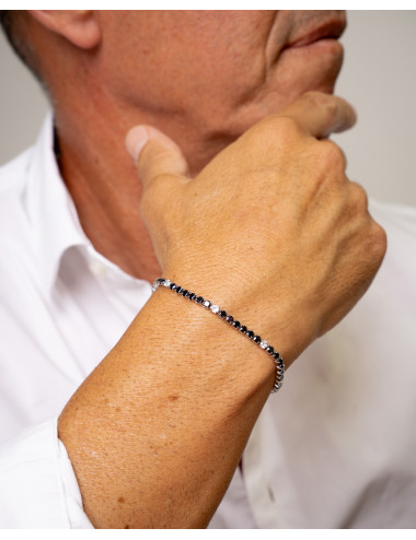 Pulsera   riviere negra y...