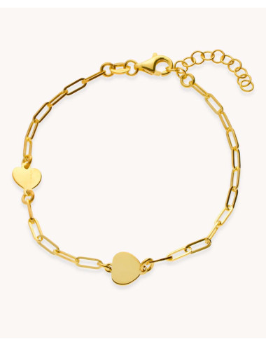 Pulsera  corazones duo...
