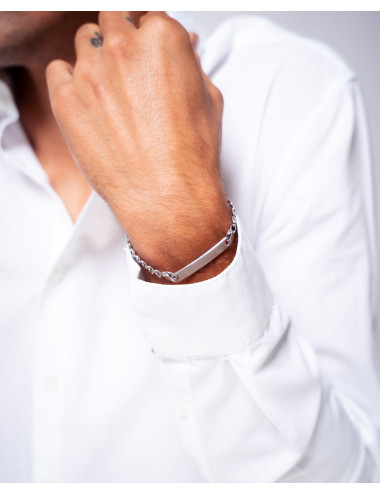 Pulsera   de plata de ley...