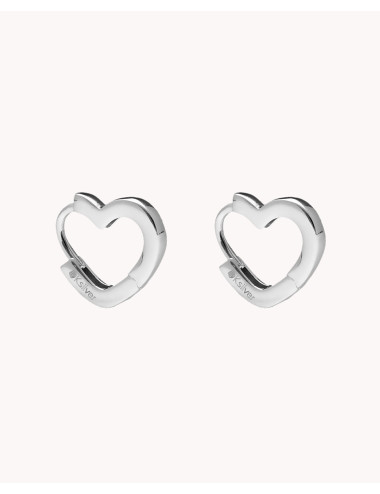 Pendientes de aro  corazón...