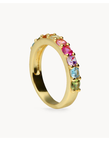 Anillo  lila de plata de...