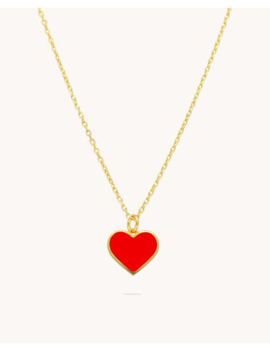 Colgante  corazón rojo...