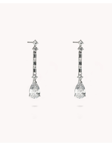 Pendientes  novia de plata...