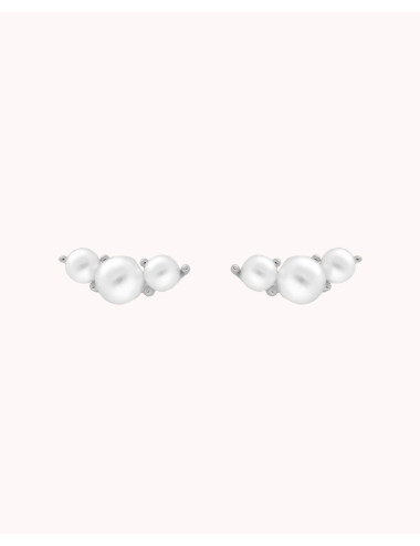 Pendientes  tres perlas de...