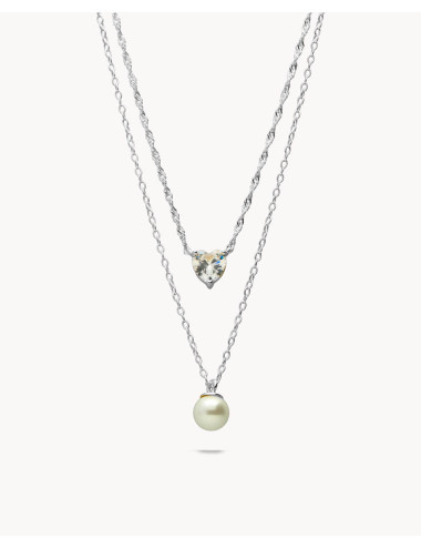 Collar  perla ella doble...