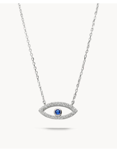 Collar  ojo turco azul...