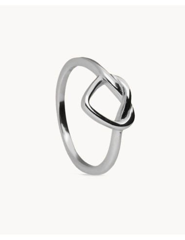 Anillo  corazón lazo de...