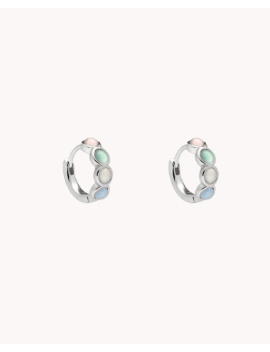 Pendientes de aro  piedras...