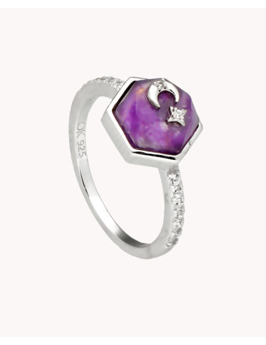 Anillo  amatista mi luna de...