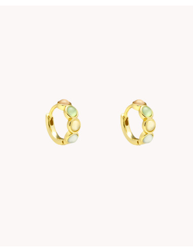 Pendientes de aro  piedras...