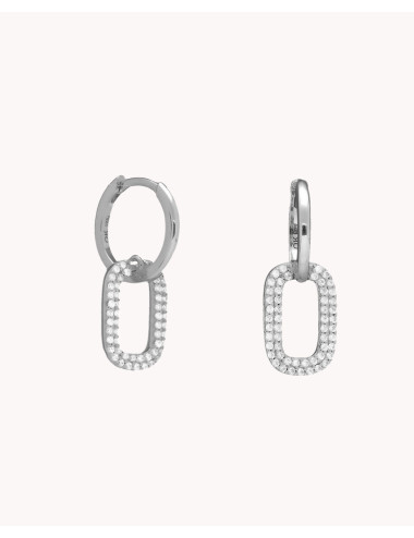 Pendientes de aro  enlazado...