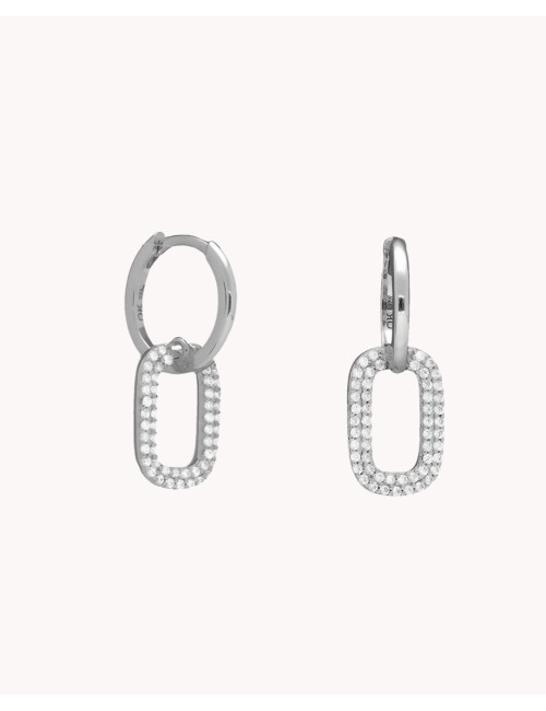 Pendientes de aro  enlazado...