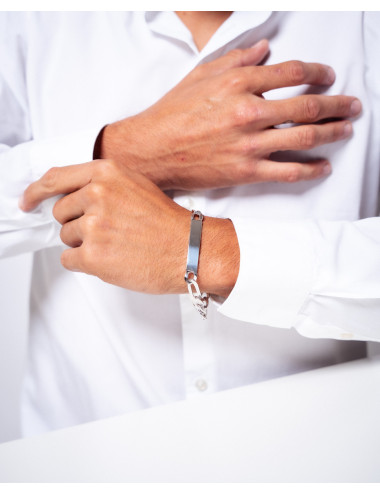 Pulsera   de plata de ley...
