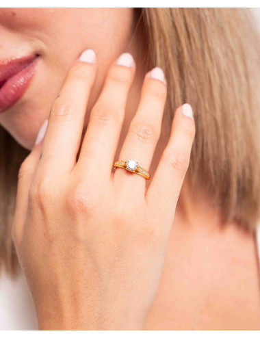 Anillo  solitario sí...