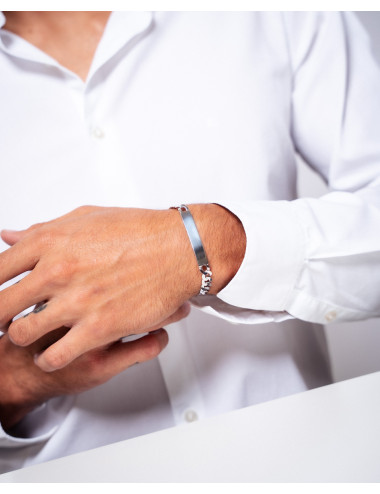 Pulsera   de plata de ley...