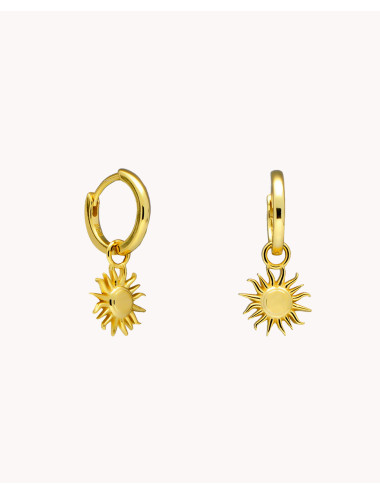 Pendientes de aro  sol...