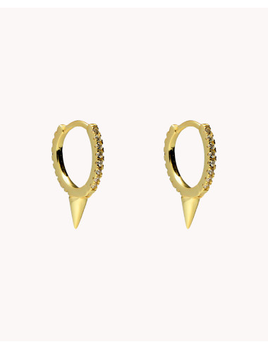 Pendientes de aro  de plata...