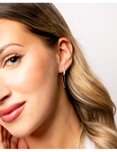 Pendientes  aro opal...