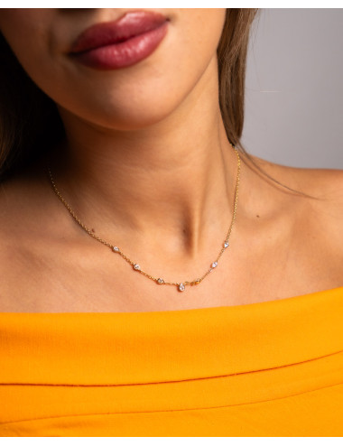 Collar  fina luz de plata...