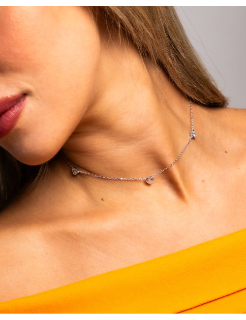 Collar  fino corazón de...