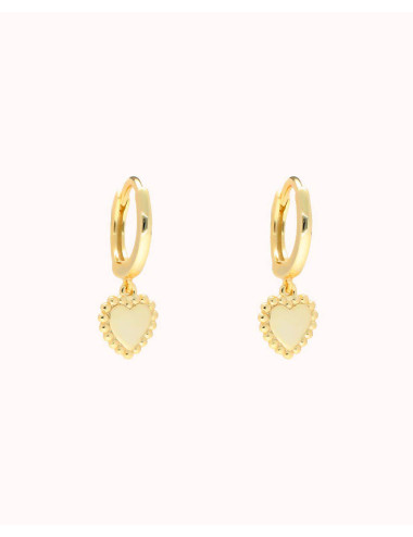 Pendientes de aro  medalla...