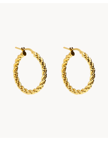 Pendientes de aro  trenzado...