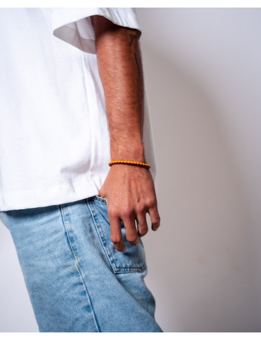 Pulsera   cuero trenzado...