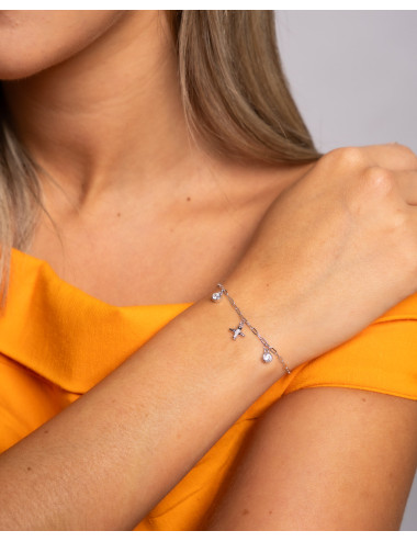 Pulsera  charm luz vuela de...