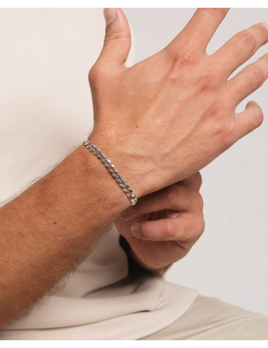 Pulsera   de plata de ley...