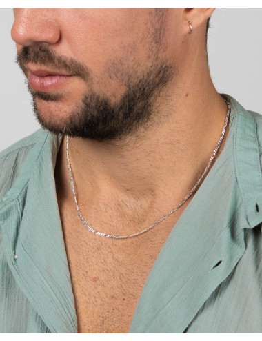 Cadena  fígaro 2 mm 60 cms...