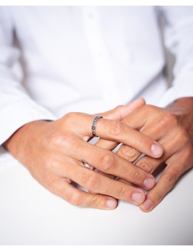 Anillo   de plata de ley...