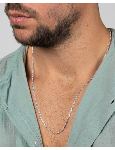 Cadena  fígaro 2 mm 60 cms...