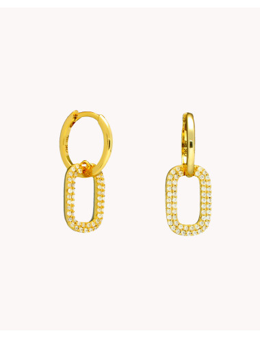 Pendientes de aro  enlazado...