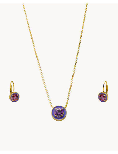 Set de pendientes y collar...