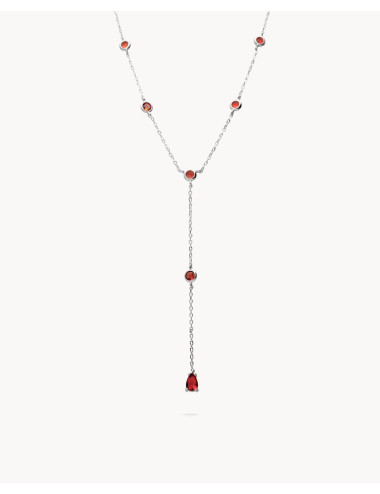 Collar  corbata gotas red...