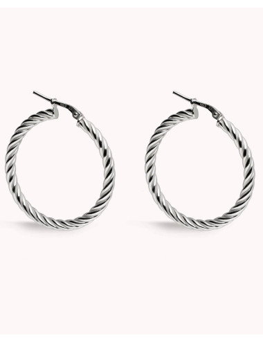 Pendientes de aro  trenzado...