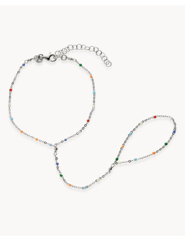 Pulsera de dedo  colorines...