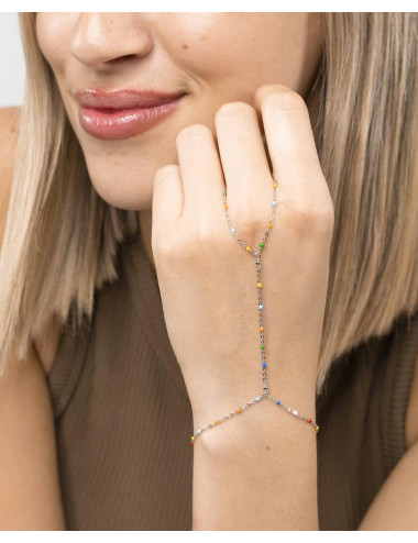 Pulsera de dedo  colorines...