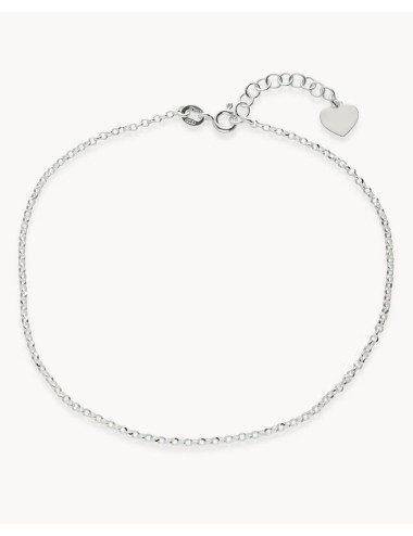 Tobillera  corazón colgante...
