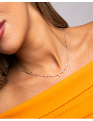 Collar  fina luz de plata...