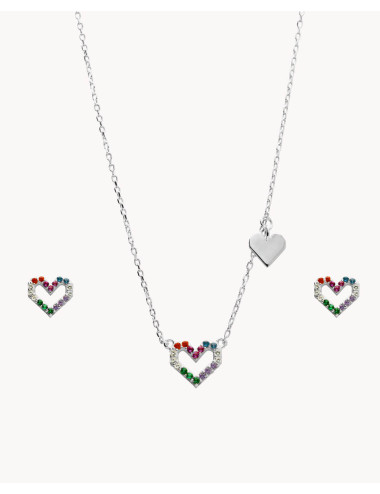 Set de pendientes y collar...