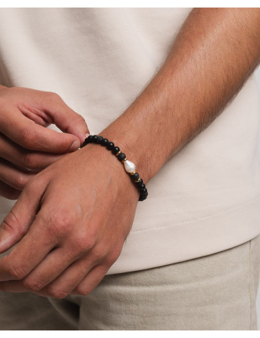 Pulsera   perla y piedras...