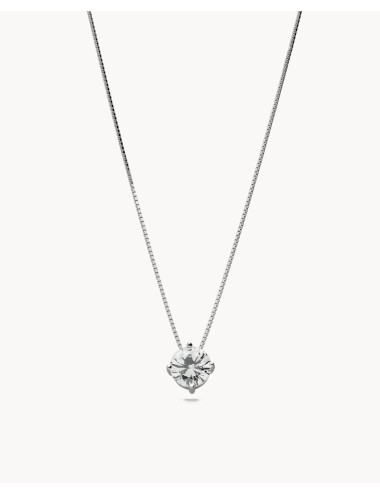 Collar  solitario circonita...